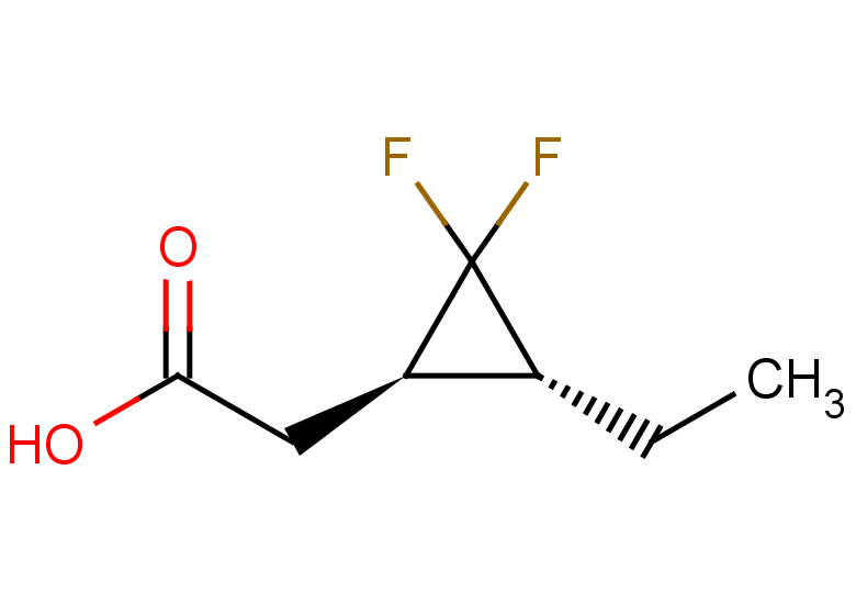 rac-2-[(1R,3R)-3-ethyl-2,2-difluorocyclopropyl]acetic acid, trans
