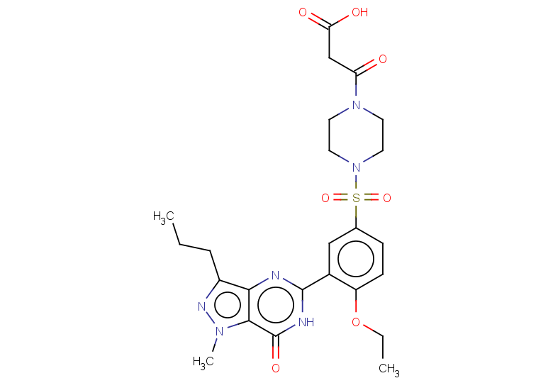 3-[4-(4-ethoxy-3-{1-methyl-7-oxo-3-propyl-1H,6H,7H-pyrazolo[4,3-d]pyrimidin-5-yl}benzenesulfonyl)piperazin-1-yl]-3-oxopropanoic acid