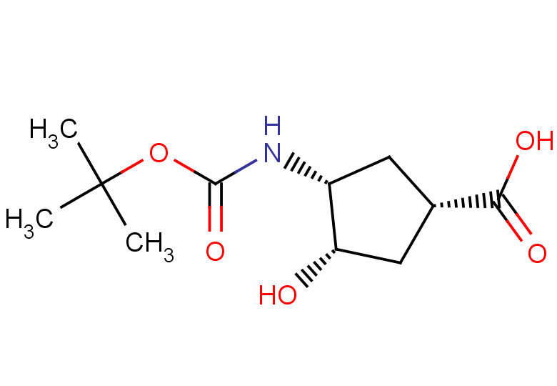 (1S,3R,4S)-3-{[(tert-butoxy)carbonyl]amino}-4-hydroxycyclopentane-1-carboxylic acid