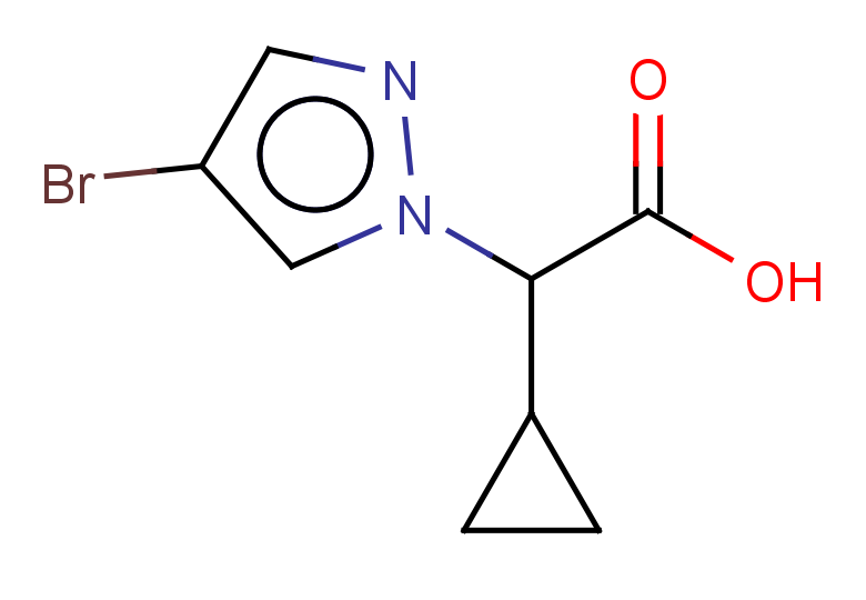 2-(4-bromo-1H-pyrazol-1-yl)-2-cyclopropylacetic acid