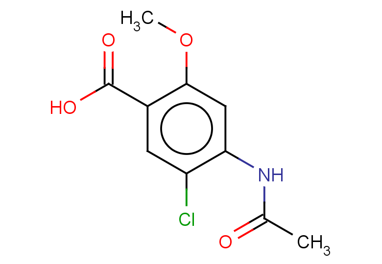 5-chloro-4-acetamido-2-methoxybenzoic acid