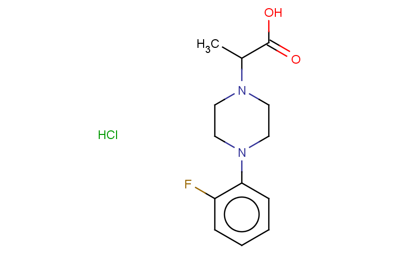 2-[4-(2-fluorophenyl)piperazin-1-yl]propanoic acid hydrochloride