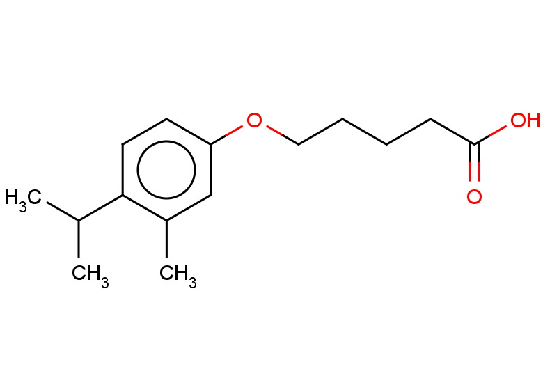 5-[3-methyl-4-(propan-2-yl)phenoxy]pentanoic acid