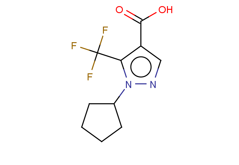 1-cyclopentyl-5-(trifluoromethyl)-1H-pyrazole-4-carboxylic acid