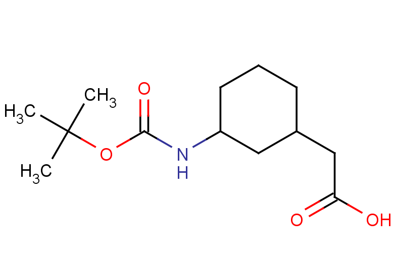 2-(3-{[(tert-butoxy)carbonyl]amino}cyclohexyl)acetic acid, Mixture of diastereomers