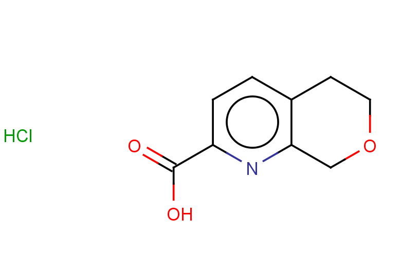 5H,6H,8H-pyrano[3,4-b]pyridine-2-carboxylic acid hydrochloride