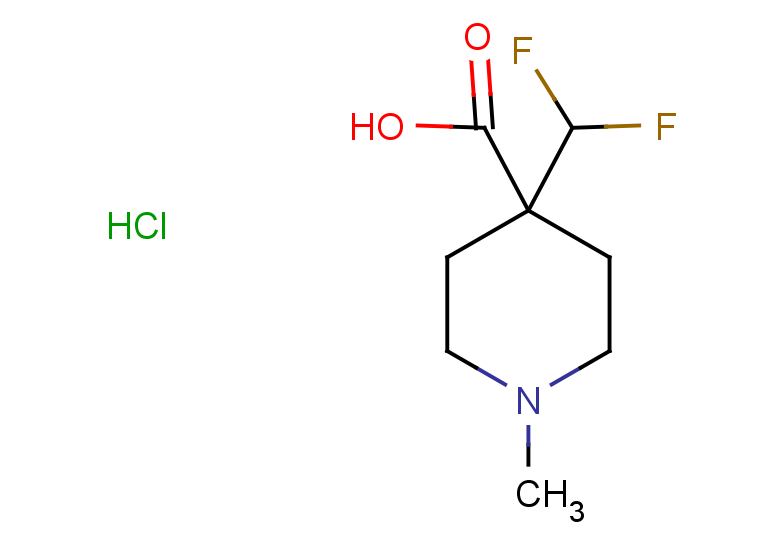 4-(difluoromethyl)-1-methylpiperidine-4-carboxylic acid hydrochloride