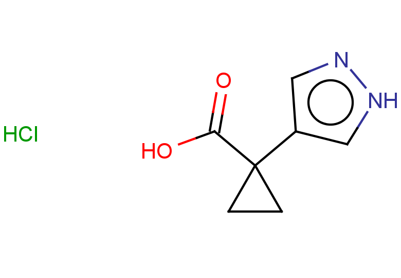 1-(1H-pyrazol-4-yl)cyclopropane-1-carboxylic acid hydrochloride
