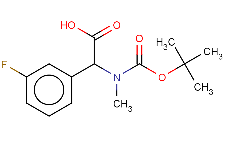 2-{[(tert-butoxy)carbonyl](methyl)amino}-2-(3-fluorophenyl)acetic acid