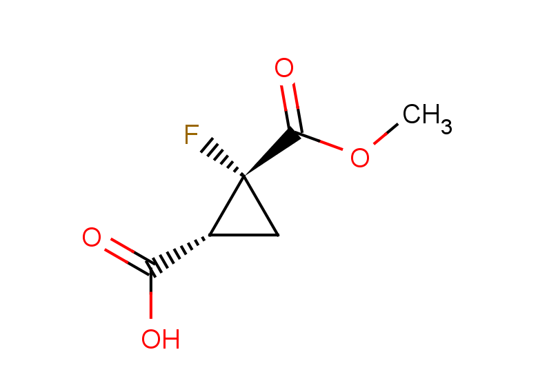 rac-(1R,2R)-2-fluoro-2-(methoxycarbonyl)cyclopropane-1-carboxylic acid, cis