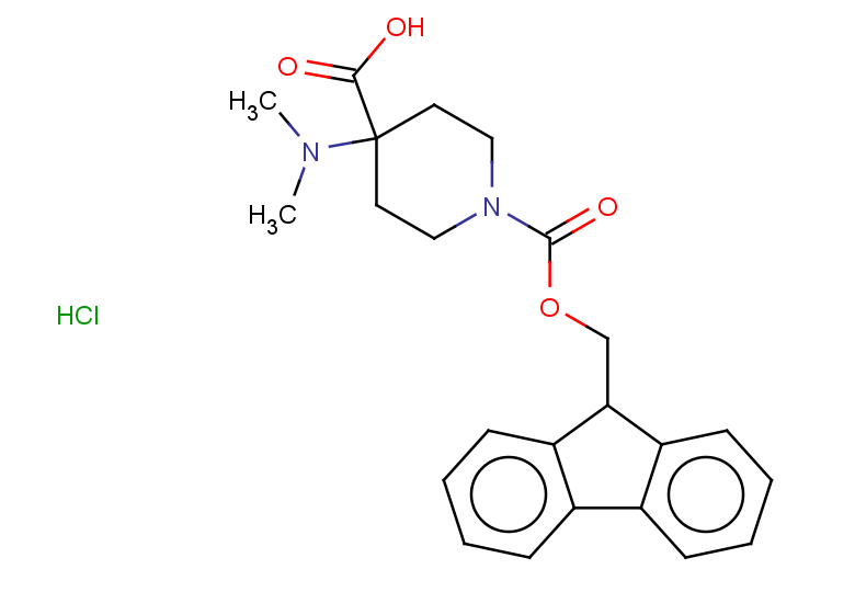 4-(dimethylamino)-1-{[(9H-fluoren-9-yl)methoxy]carbonyl}piperidine-4-carboxylic acid hydrochloride