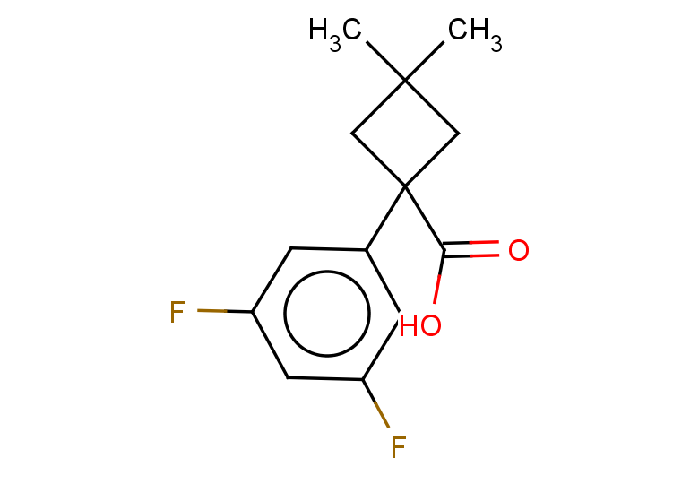 1-(3,5-difluorophenyl)-3,3-dimethylcyclobutane-1-carboxylic acid