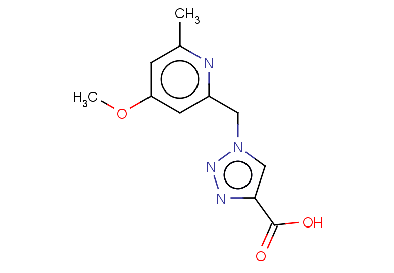 1-[(4-methoxy-6-methylpyridin-2-yl)methyl]-1H-1,2,3-triazole-4-carboxylic acid