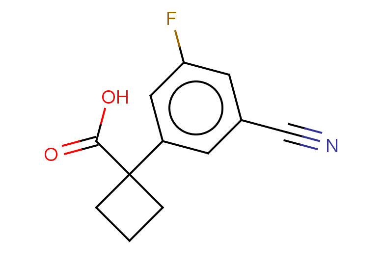 1-(3-cyano-5-fluorophenyl)cyclobutane-1-carboxylic acid