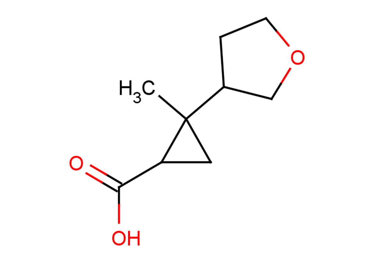 2-methyl-2-(oxolan-3-yl)cyclopropane-1-carboxylic acid, Mixture of diastereomers