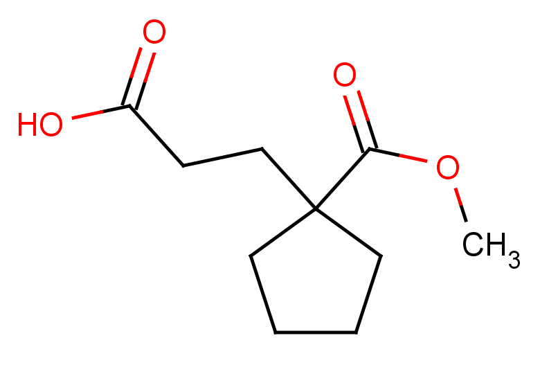 3-[1-(methoxycarbonyl)cyclopentyl]propanoic acid