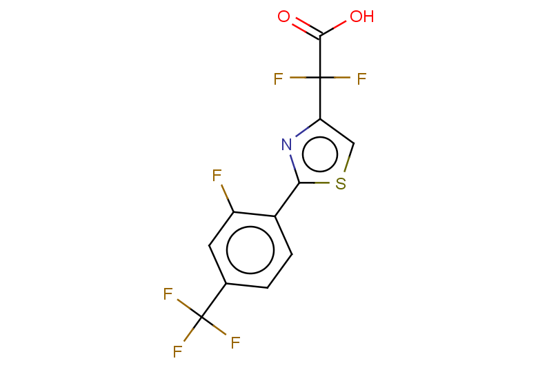 2,2-difluoro-2-{2-[2-fluoro-4-(trifluoromethyl)phenyl]-1,3-thiazol-4-yl}acetic acid