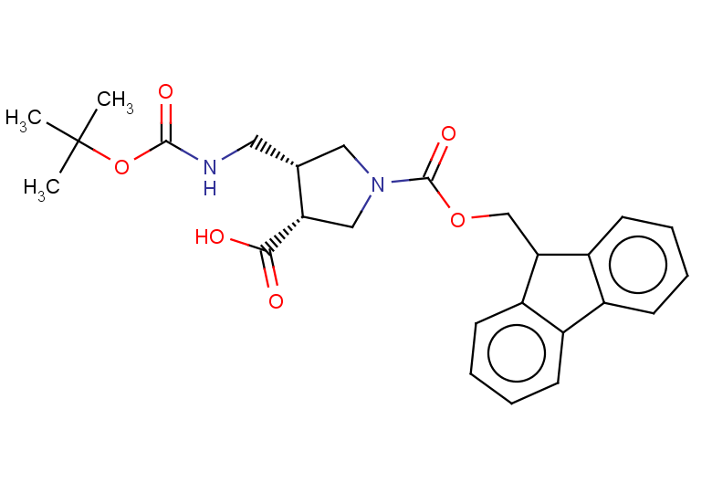rac-(3R,4R)-4-({[(tert-butoxy)carbonyl]amino}methyl)-1-{[(9H-fluoren-9-yl)methoxy]carbonyl}pyrrolidine-3-carboxylic acid, cis