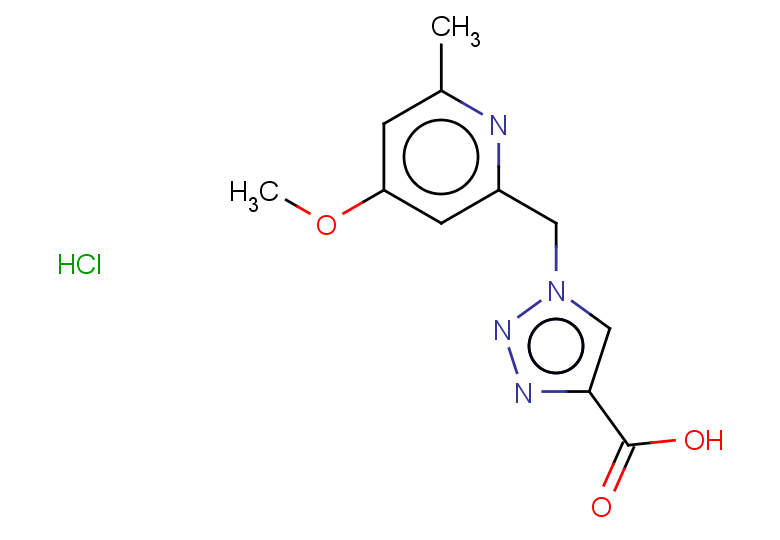 1-[(4-methoxy-6-methylpyridin-2-yl)methyl]-1H-1,2,3-triazole-4-carboxylic acid hydrochloride