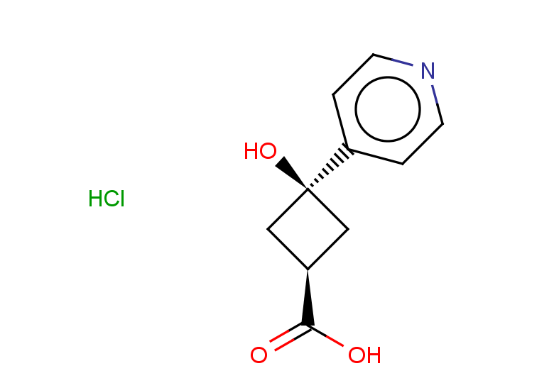 rac-(1s,3s)-3-hydroxy-3-(pyridin-4-yl)cyclobutane-1-carboxylic acid hydrochloride