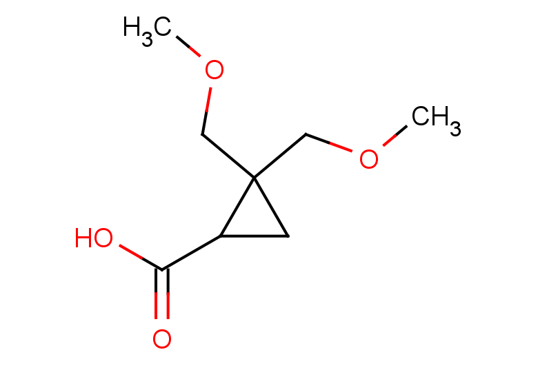 2,2-bis(methoxymethyl)cyclopropane-1-carboxylic acid