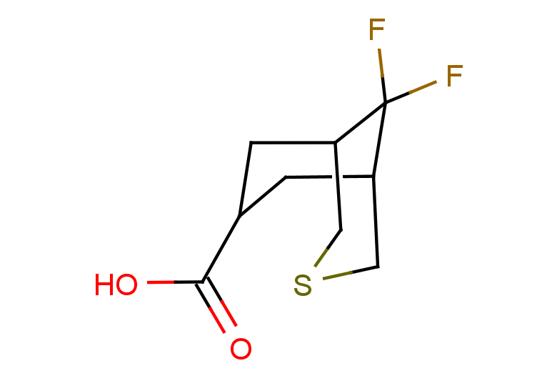 9,9-difluoro-3-thiabicyclo[3.3.1]nonane-7-carboxylic acid, Mixture of diastereomers