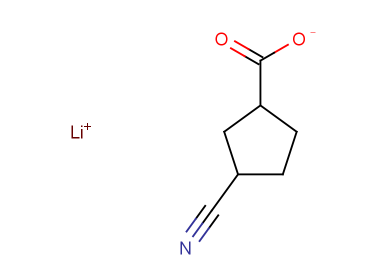 lithium(1+) 3-cyanocyclopentane-1-carboxylate