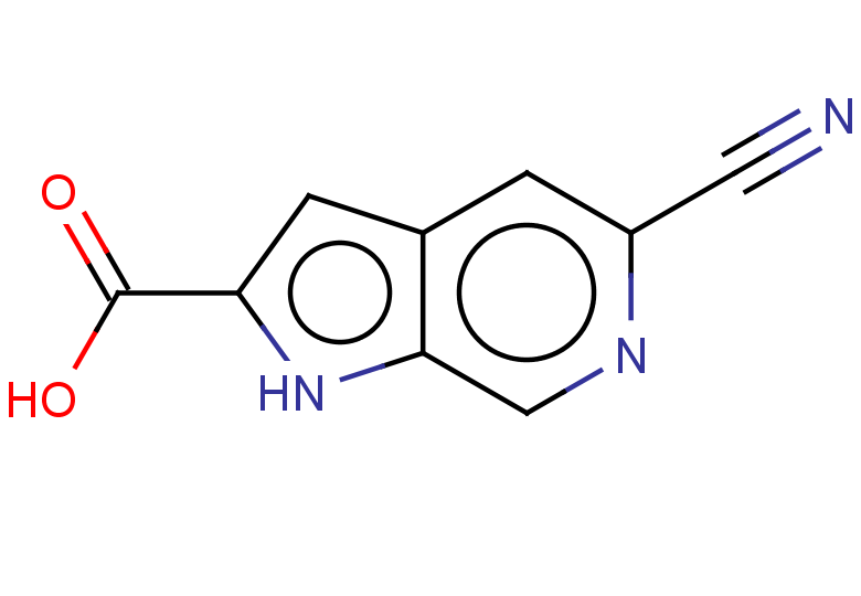 5-cyano-1H-pyrrolo[2,3-c]pyridine-2-carboxylic acid