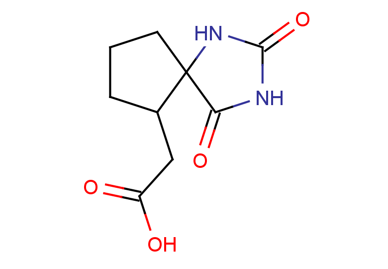2-{2,4-dioxo-1,3-diazaspiro[4.4]nonan-6-yl}acetic acid, Mixture of diastereomers