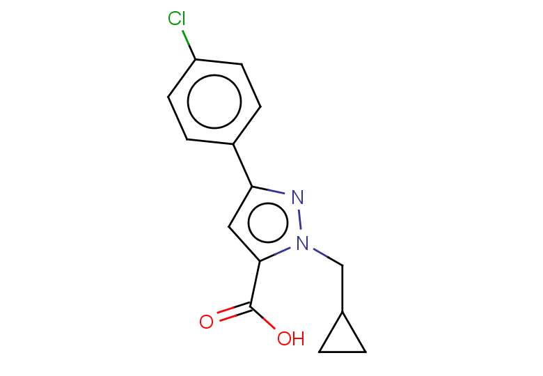 3-(4-chlorophenyl)-1-(cyclopropylmethyl)-1H-pyrazole-5-carboxylic acid