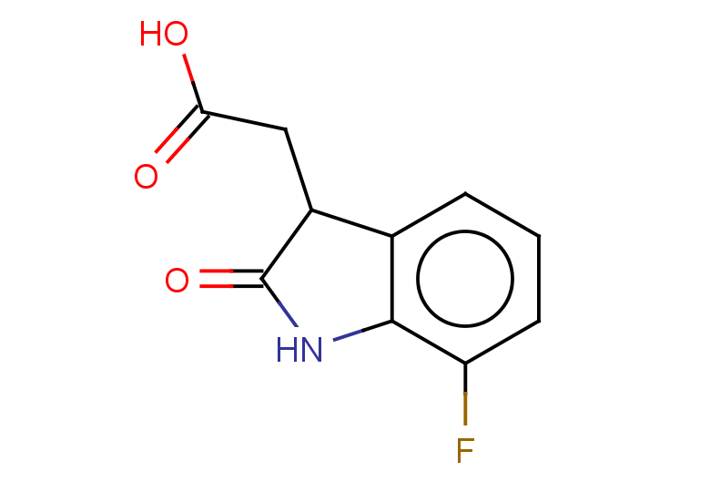 2-(7-fluoro-2-oxo-2,3-dihydro-1H-indol-3-yl)acetic acid