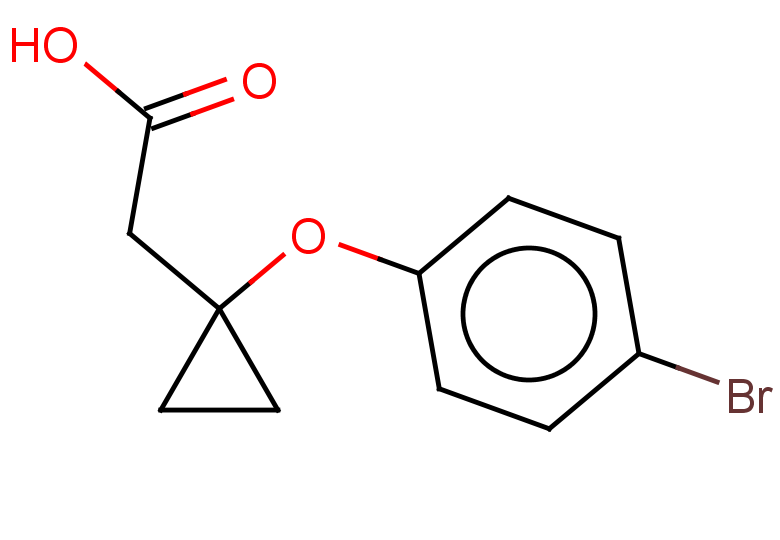 2-[1-(4-bromophenoxy)cyclopropyl]acetic acid