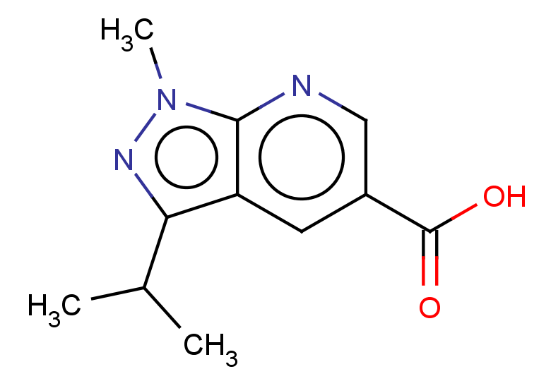 1-methyl-3-(propan-2-yl)-1H-pyrazolo[3,4-b]pyridine-5-carboxylic acid