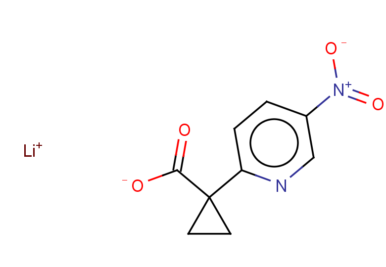 lithium 1-(5-nitropyridin-2-yl)cyclopropane-1-carboxylate