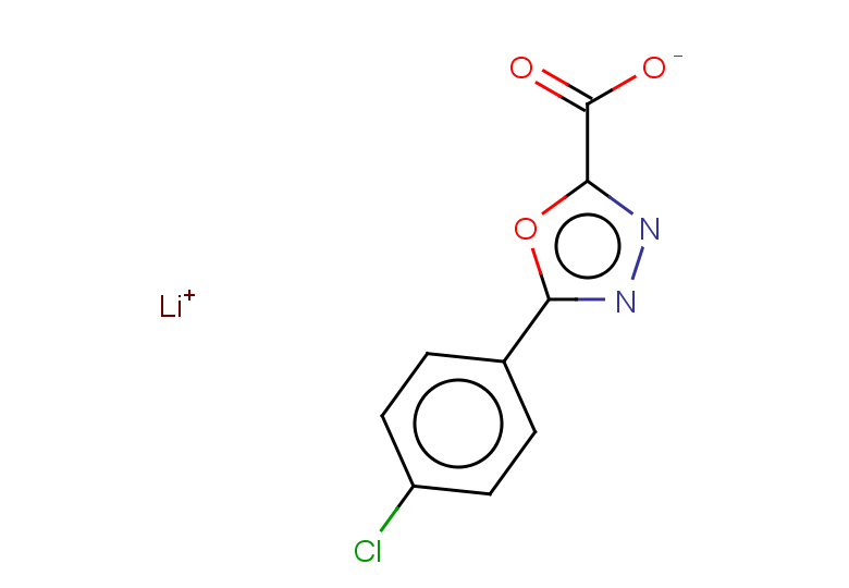 lithium(1+) 5-(4-chlorophenyl)-1,3,4-oxadiazole-2-carboxylate