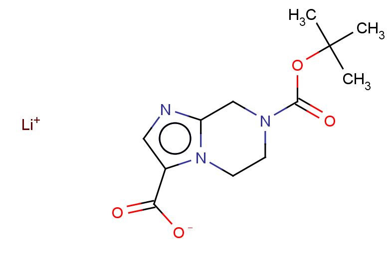 lithium(1+) 7-[(tert-butoxy)carbonyl]-5H,6H,7H,8H-imidazo[1,2-a]pyrazine-3-carboxylate