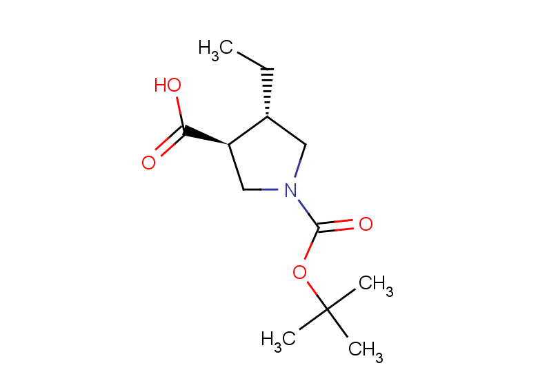 rac-(3R,4R)-1-[(tert-butoxy)carbonyl]-4-ethylpyrrolidine-3-carboxylic acid, trans
