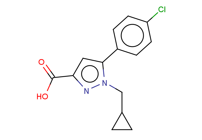 5-(4-chlorophenyl)-1-(cyclopropylmethyl)-1H-pyrazole-3-carboxylic acid