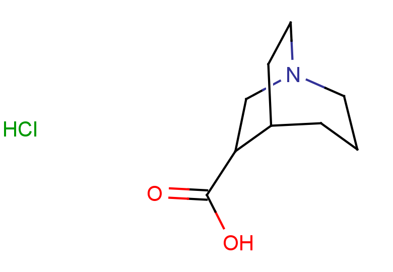 1-azabicyclo[3.2.2]nonane-6-carboxylic acid hydrochloride