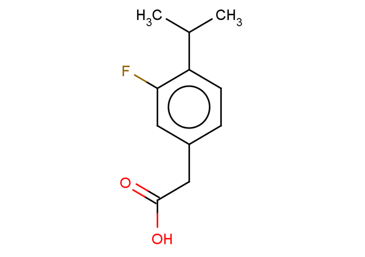 2-[3-fluoro-4-(propan-2-yl)phenyl]acetic acid