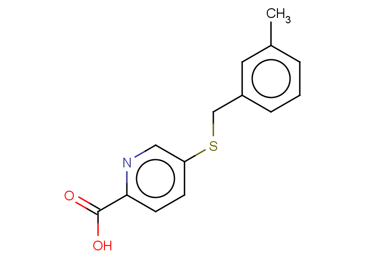 5-{[(3-methylphenyl)methyl]sulfanyl}pyridine-2-carboxylic acid