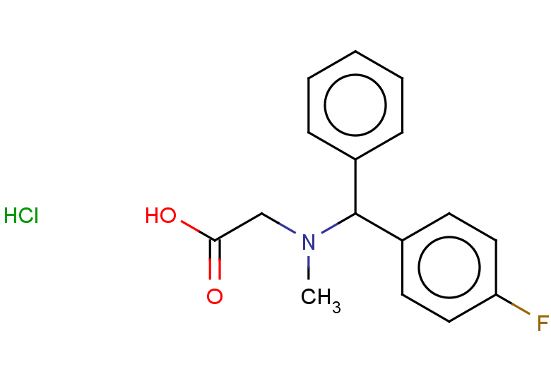 2-{[(4-fluorophenyl)(phenyl)methyl](methyl)amino}acetic acid hydrochloride