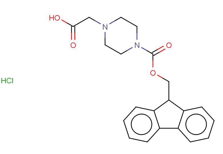 2-(4-{[(9H-fluoren-9-yl)methoxy]carbonyl}piperazin-1-yl)acetic acid hydrochloride