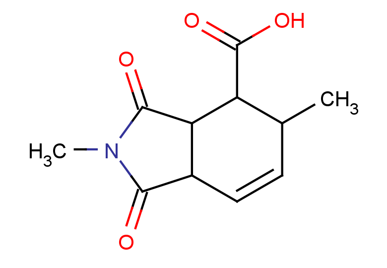 2,5-dimethyl-1,3-dioxo-2,3,3a,4,5,7a-hexahydro-1H-isoindole-4-carboxylic acid