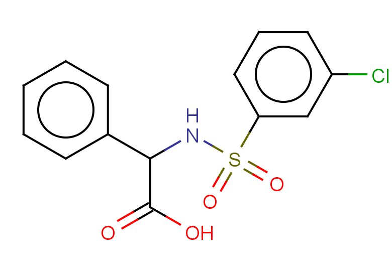 2-(3-chlorobenzenesulfonamido)-2-phenylacetic acid