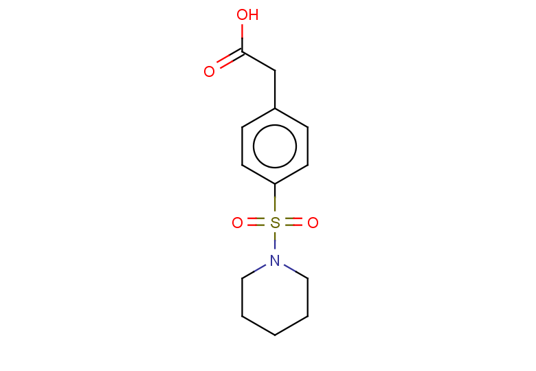 2-[4-(piperidine-1-sulfonyl)phenyl]acetic acid