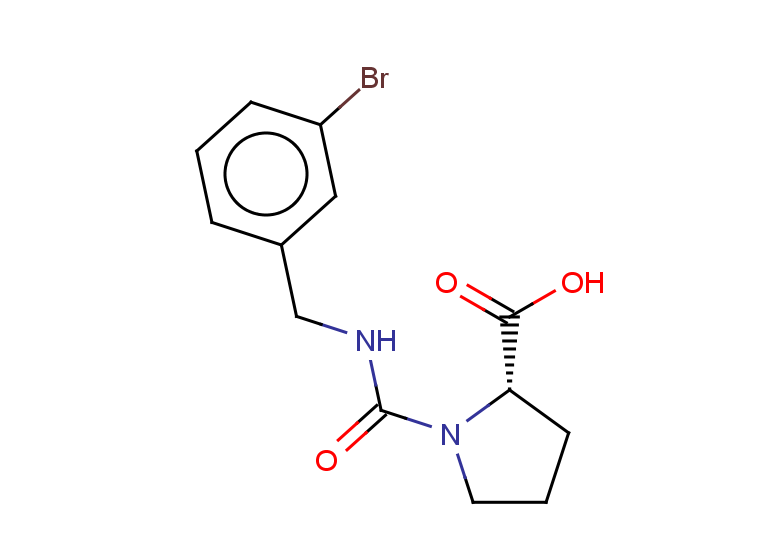 (2S)-1-{[(3-bromophenyl)methyl]carbamoyl}pyrrolidine-2-carboxylic acid