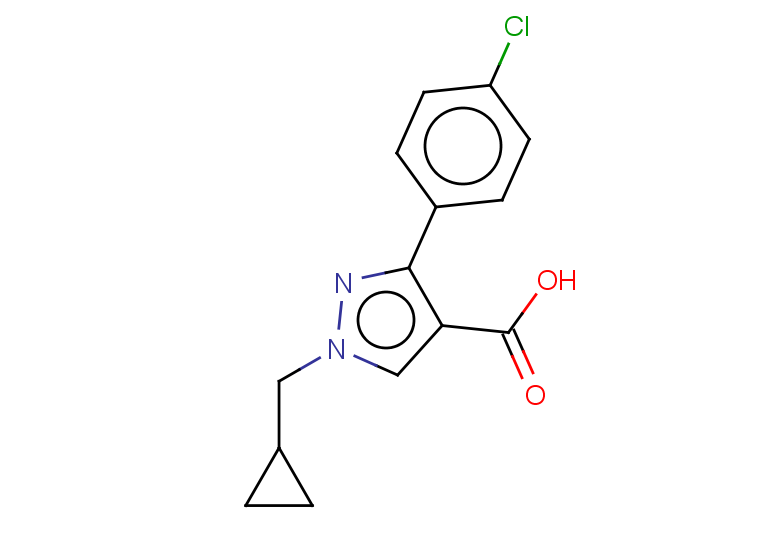 3-(4-chlorophenyl)-1-(cyclopropylmethyl)-1H-pyrazole-4-carboxylic acid