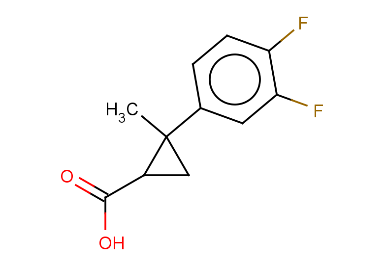 2-(3,4-difluorophenyl)-2-methylcyclopropane-1-carboxylic acid, Mixture of diastereomers