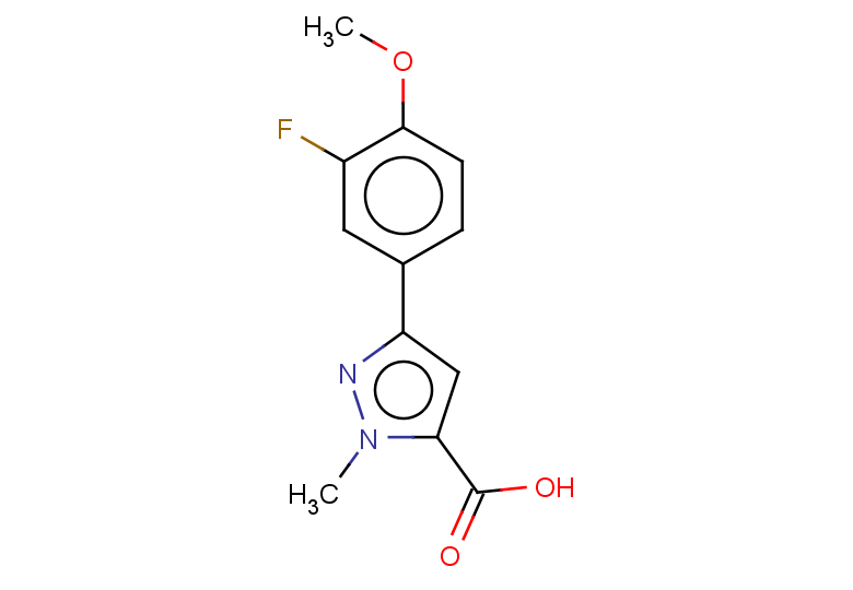 3-(3-fluoro-4-methoxyphenyl)-1-methyl-1H-pyrazole-5-carboxylic acid